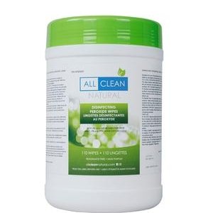 All Clean Natural 110 Disinfecting Peroxide Wipes, AW Sales, Calgary AB